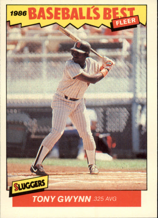 1986 Fleer Sluggers/Pitchers #15 Tony Gwynn
