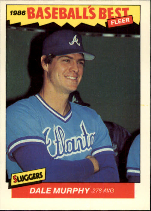 1986 Fleer Sluggers/Pitchers #24 Dale Murphy