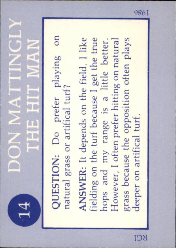 B6626- 1986 Galasso Mattingly Don BB Karte #S 1-30 -du Pick- 15 + Free US Schiff - Bild 23 von 55