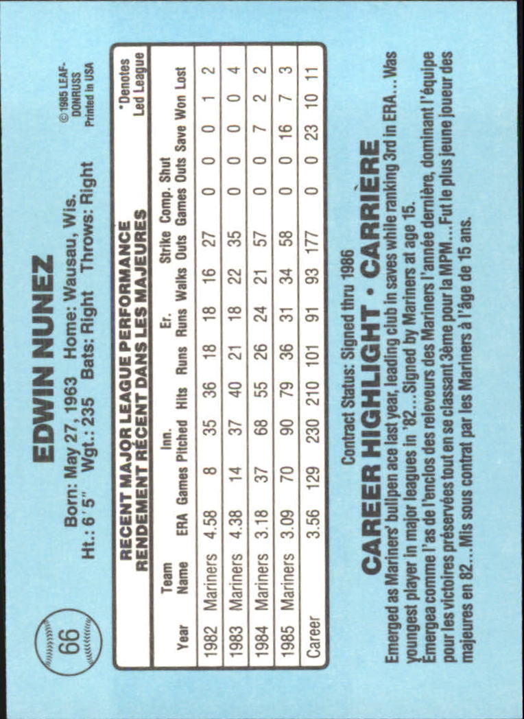 1986 Leaf/Donruss Baseball Card Pick (Base) - Bild 43 von 307