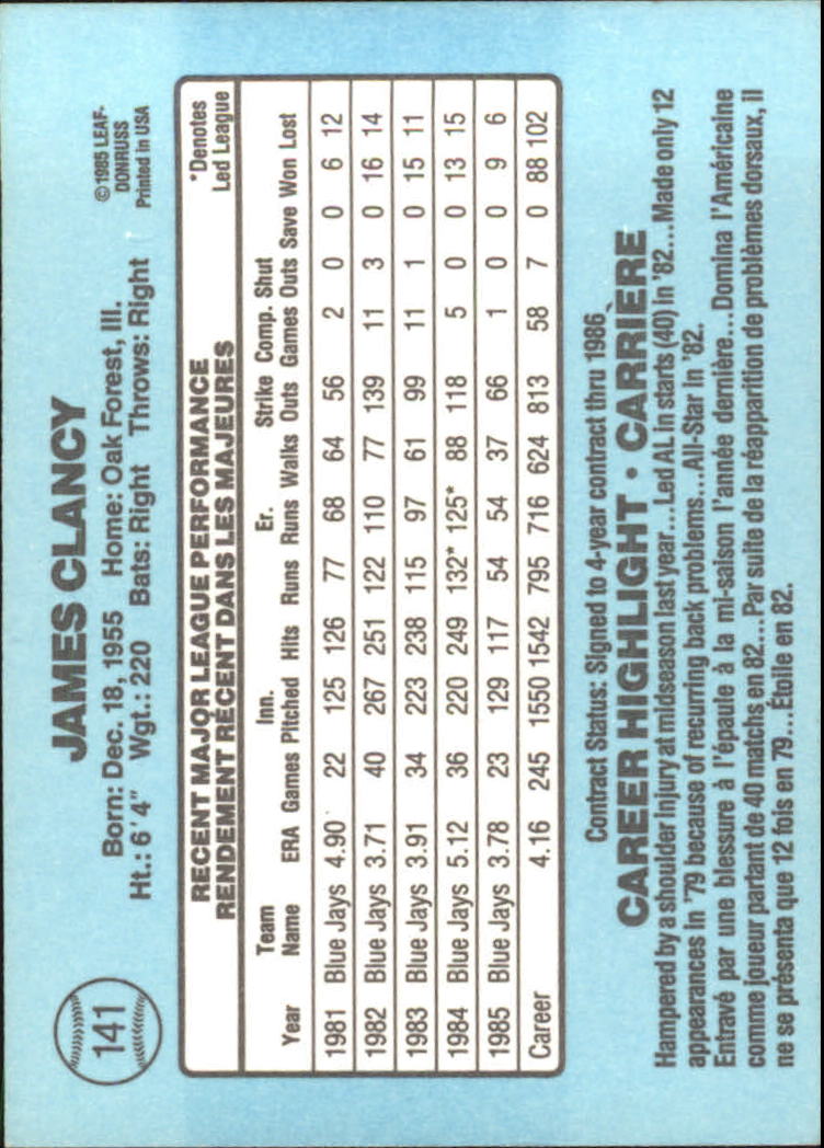 1986 Leaf/Donruss Baseball Card Pick (Base) - Bild 137 von 307