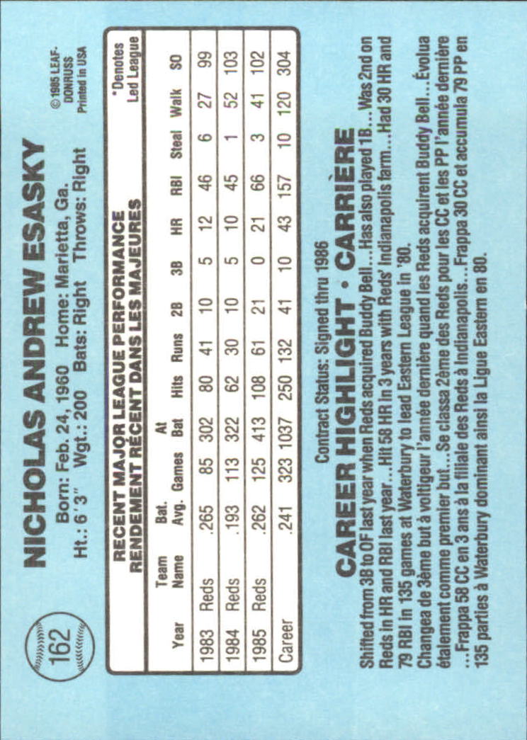 1986 Leaf/Donruss Baseball Card Pick (Base) - Bild 167 von 307