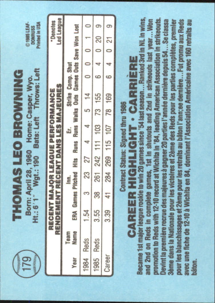 1986 Leaf/Donruss Baseball Card Pick (Base) - Bild 191 von 307