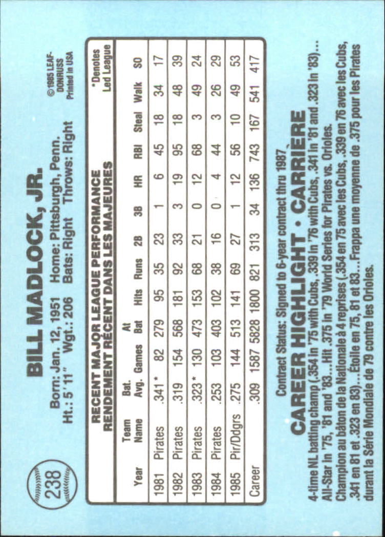 1986 Leaf/Donruss Baseball Card Pick (Base) - Bild 267 von 307