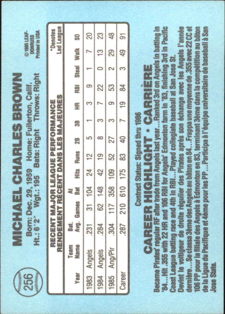 1986 Leaf/Donruss Baseball Card Pick (Base) - Bild 299 von 307
