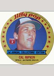 1986 MSA Jiffy Pop Discs #9 Cal Ripken