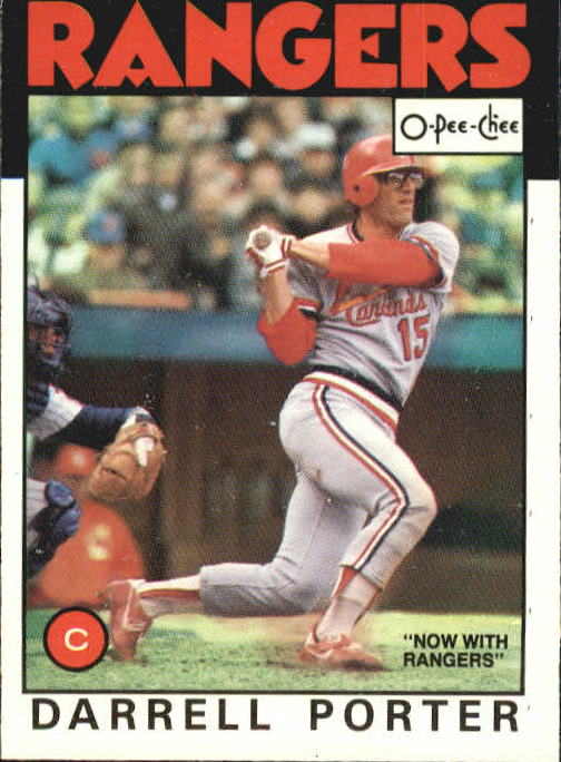 1986 O-Pee-Chee #84 Darrell Porter/Now with Rangers