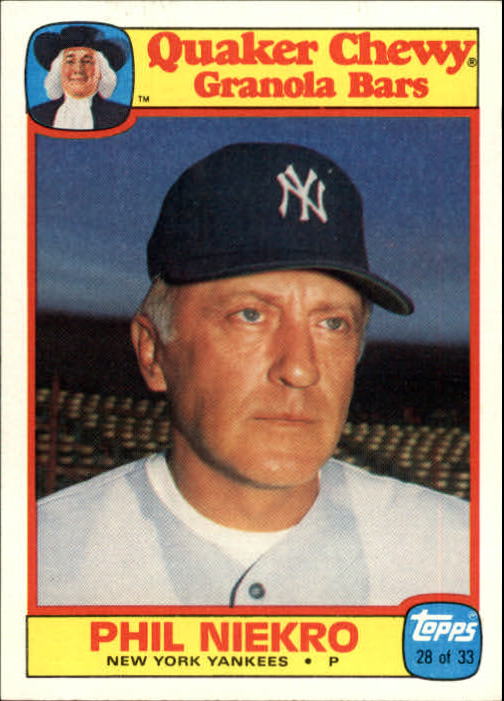 1986 Quaker Granola Baseball Card #s 1-33 (A7424) - You Pick - 15+ FREE SHIP - Picture 34 of 45