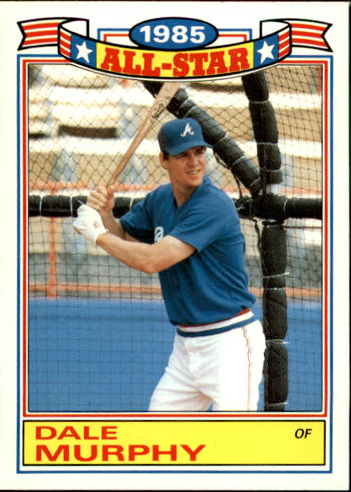 1986 Topps Glossy All-Stars #18 Dale Murphy