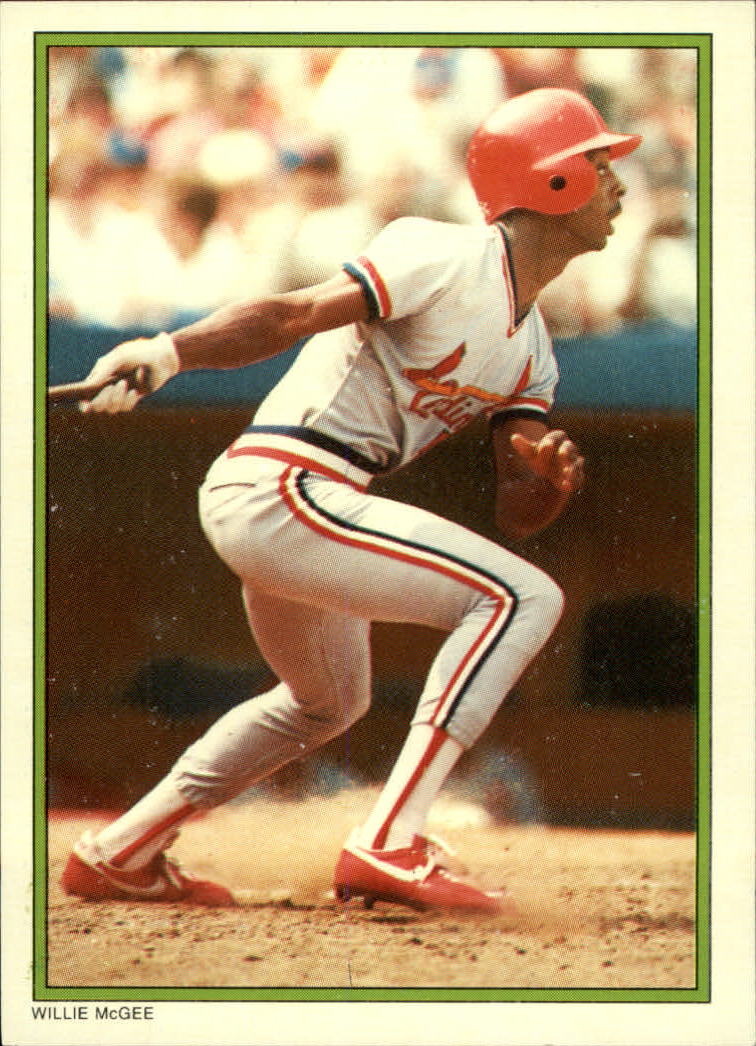 1986 Topps Glossy Send-Ins #9 Willie McGee