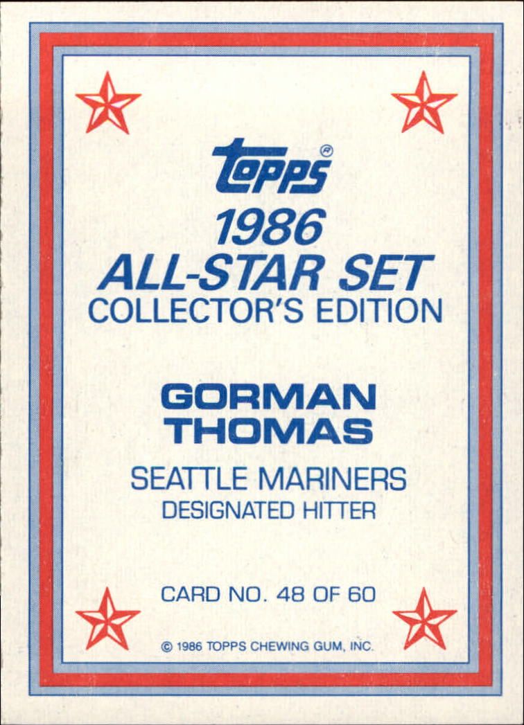 B2819- 1986 Topps Glänzend Send-Ins BB Karte #S 1-60 -du Pick- 15 + Kostenlose - Bild 65 von 83