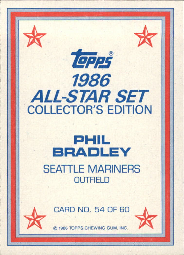 B2819- 1986 Topps Glänzend Send-Ins BB Karte #S 1-60 -du Pick- 15 + Kostenlose - Bild 75 von 83