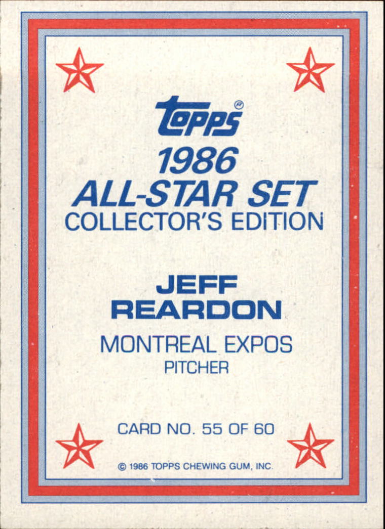 B2819- 1986 Topps Glänzend Send-Ins BB Karte #S 1-60 -du Pick- 15 + Kostenlose - Bild 77 von 83