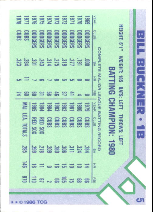 A8308- 1986 Woolworth Topps Baseball Karten 1-33 -du Pick- 15 + Gratis US Schiff - Bild 9 von 51