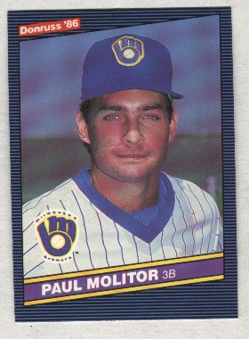1986 Donruss #124 Paul Molitor