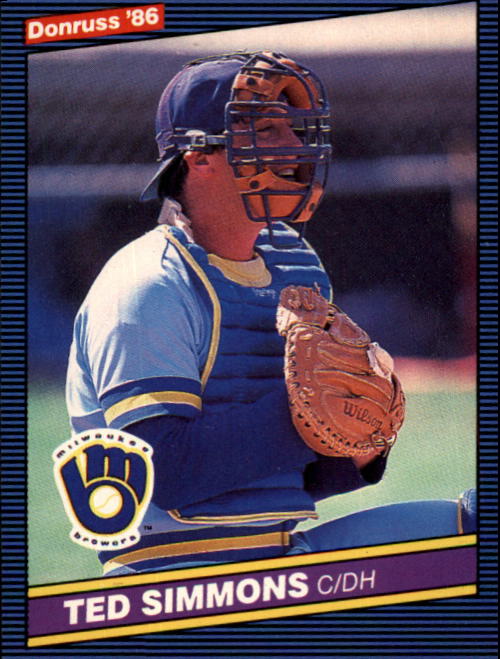 1986 Donruss #292 Ted Simmons