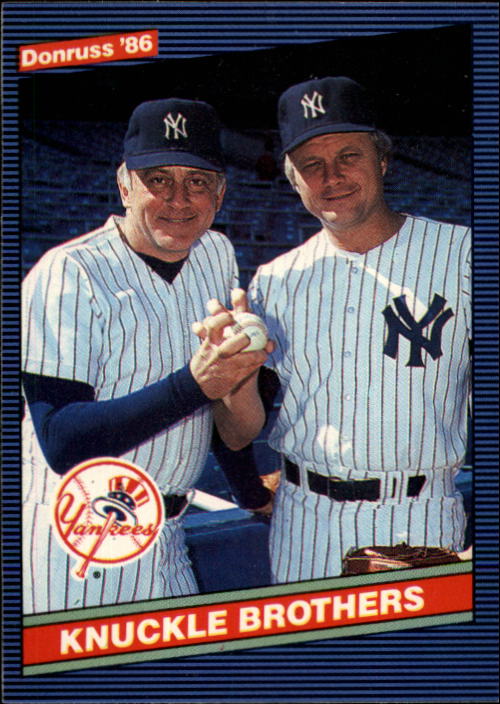 1986 Donruss #645 The Knuckle Brothers