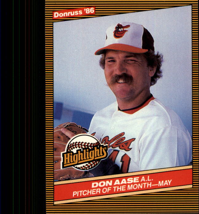 1986 Donruss Highlights #12 Don Aase