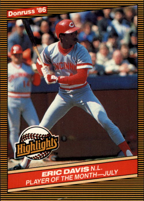 1986 Donruss Highlights #30 Eric Davis