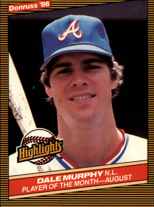 1986 Donruss Highlights #41 Dale Murphy