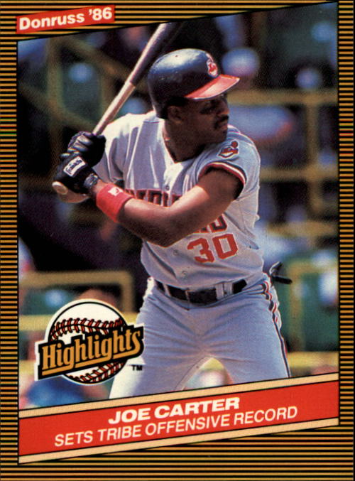 1986 Donruss Highlights #42 Joe Carter