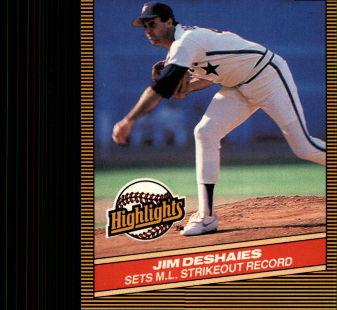 1986 Donruss Highlights #45 Jim Deshaies