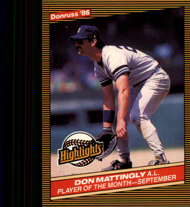 1986 Donruss Highlights #48 Don Mattingly