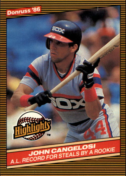 1986 Donruss Highlights #51 John Cangelosi