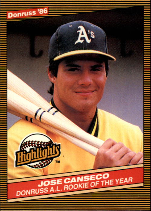 1986 Donruss Highlights #55 Jose Canseco