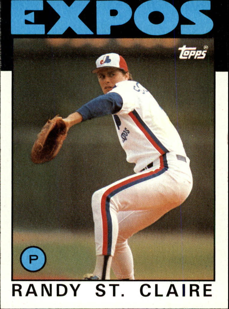1986 Topps #89 Randy St.Claire