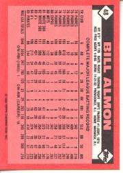 1986 Topps Tiffany #48 Bill Almon back image