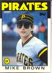 1986 Topps Tiffany #114 Mike C. Brown
