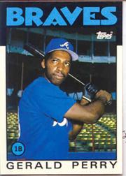 1986 Topps Tiffany #557 Gerald Perry