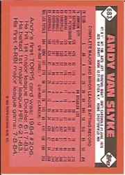 1986 Topps Tiffany #683 Andy Van Slyke back image