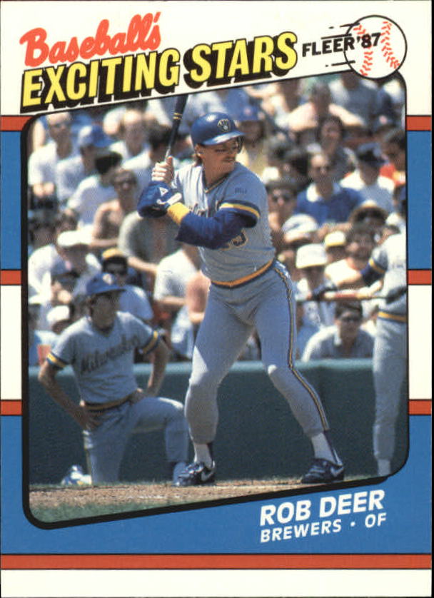 1987 Fleer Exciting Stars #15 Rob Deer