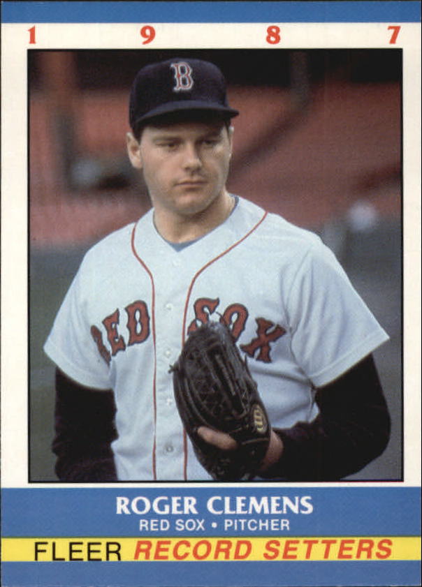 1987 Fleer Record Setters #4 Roger Clemens
