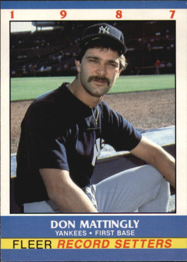 1987 Fleer Record Setters #20 Don Mattingly