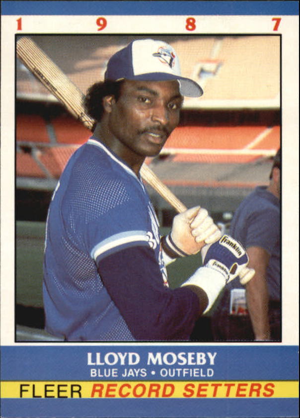 1987 Fleer Record Setters #22 Lloyd Moseby