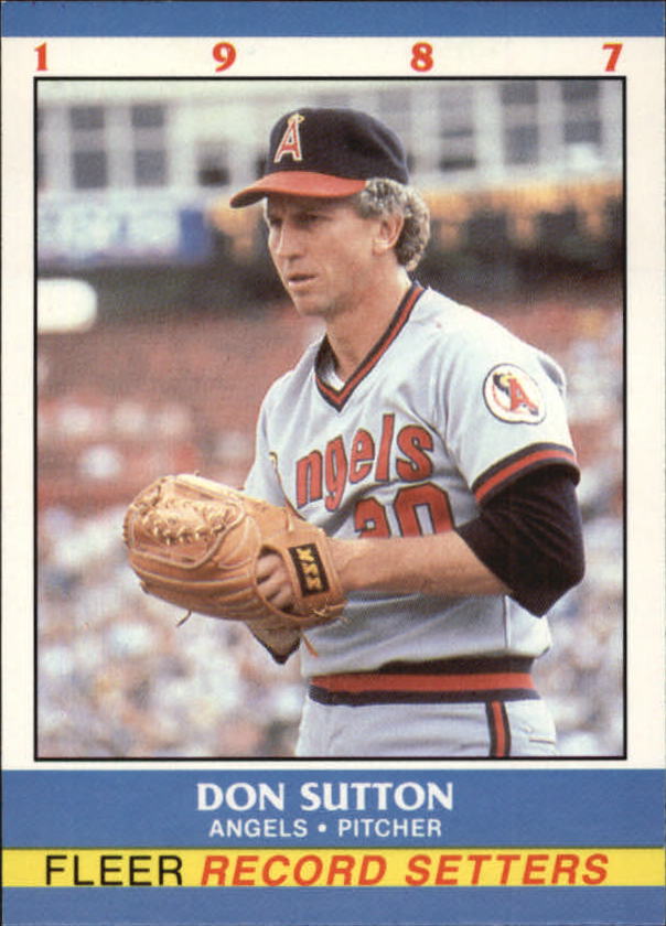 1987 Fleer Record Setters #37 Don Sutton