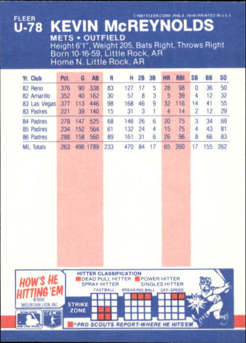 B7609- 1987 Fleer Update Baseball Card #s 1-132 -You Pick- 15+ FREE US SHIP - Picture 143 of 247