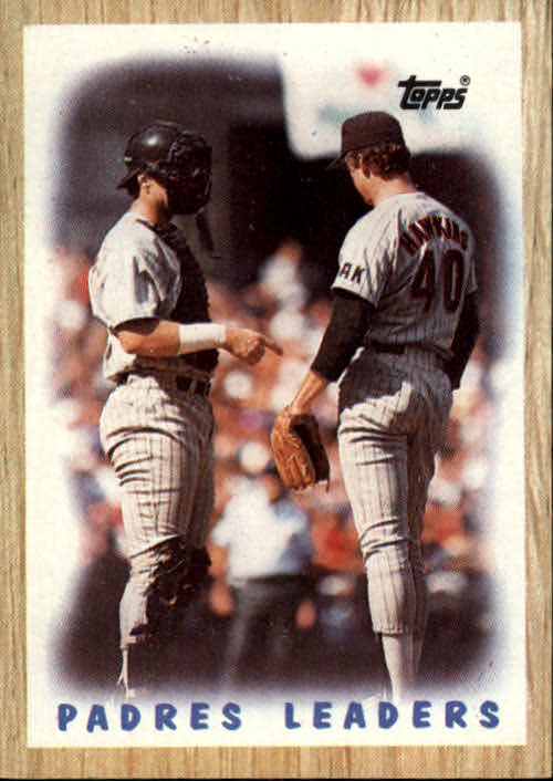 1987 Topps #81 Padres Team/(Andy Hawkins and/Terry Kennedy) - NM-MT