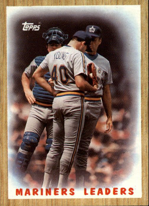 1987 Topps #156 Mariners Team/(Mound conference)