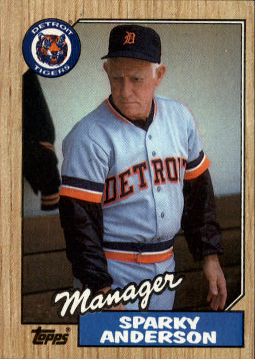 1987 Topps #218 Sparky Anderson MG