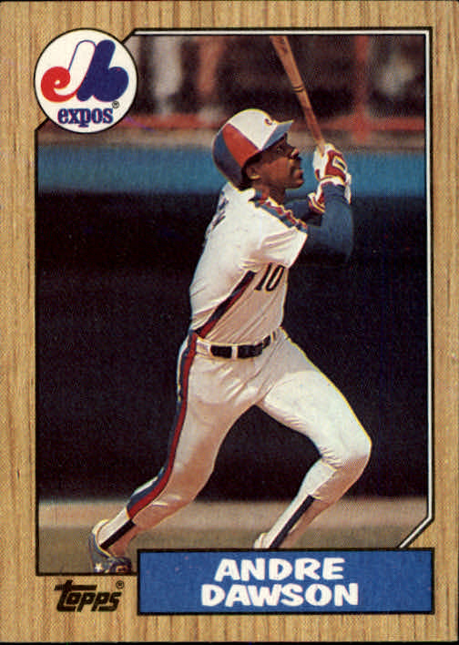 1987 Topps 345 Andre Dawson Expos NMMT