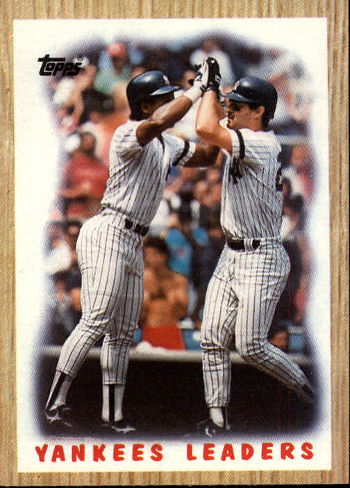 1987 Topps #406 Yankees TL/Hend/Matt