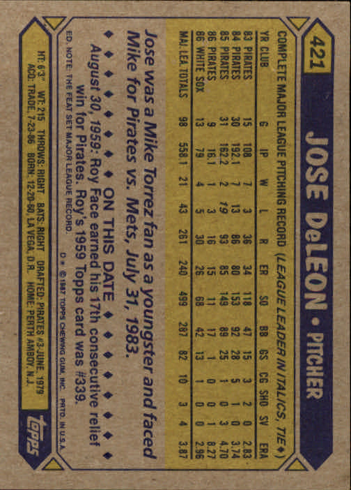 B2437- 1987 Topps Baseball Karten 399-598 + Rookies -du Pick- 15 + Gratis US - Bild 45 von 389