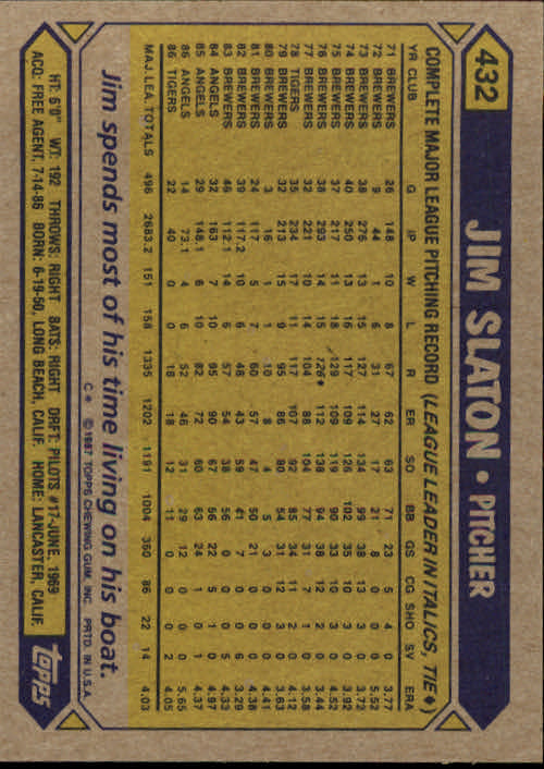 B2437- 1987 Topps Baseball Karten 399-598 + Rookies -du Pick- 15 + Gratis US - Bild 67 von 389