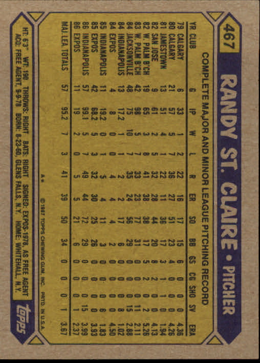 B2437- 1987 Topps Baseball Karten 399-598 + Rookies -du Pick- 15 + Gratis US - Bild 133 von 389