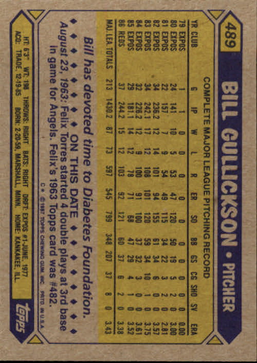 B2437- 1987 Topps Baseball Karten 399-598 + Rookies -du Pick- 15 + Gratis US - Bild 177 von 389
