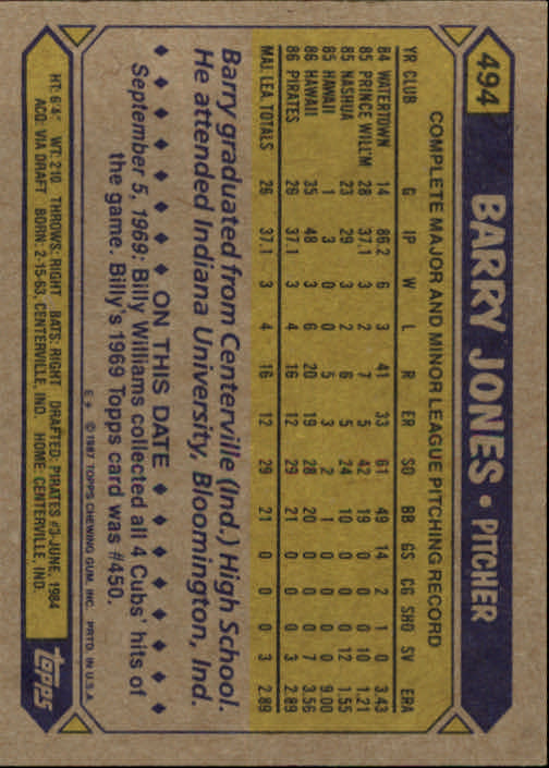 B2437- 1987 Topps Baseball Karten 399-598 + Rookies -du Pick- 15 + Gratis US - Bild 187 von 389